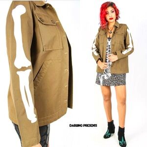 Iron Fist Bone In Military Jacket Women Color Olive Size L